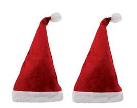 Kit Gorro Papai Noel Veludo Luxo 2 Unidades Tamanho Único - Yangzi Kit Gorro Papai Noel Veludo Luxo 2 Unidades Tamanho Único - Yangzi