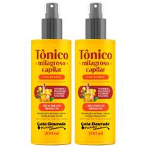 Kit Gota Dourada 2 Tônicos Milagrosos Reparação Vitamina C 200ml