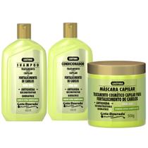 Kit Gota Dourada Antiqueda Shampoo + Condicionador 300ml + Máscara 500g