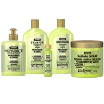 Kit Gota Dourada Antiqueda Tratamento Completo Máscara 500g