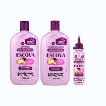 Kit Gota Dourada Escova Shampoo e Condicionador 300ml + Tônico Kit Gota Dourada Escova Shampoo e Condicionador 300ml + Tônico