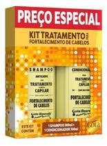 Kit Gota Dourada - Fortalecimento de Cabelo Shampoo + Condicionador