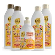 Kit Gota Dourada Infantil Clubinho Cacheados com 2 Shampoos, 2 Condicionadores e 1 Creme de Pentear Kit Gota Dourada Infantil Clubinho Cacheados com 2 Shampoos, 2 Condicionadores e 1 Creme de Pentear