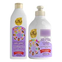 Kit Gota Dourada Infantil Clubinho Suave com Condicionador e Creme Pentear Kit Gota Dourada Infantil Clubinho Suave com Condicionador e Creme Pentear