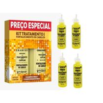 Kit Gota Dourada Shampoo e Condicionador + 4 Tônicos de Alho