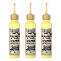 Kit Gota Dourada Tonico Anti Queda Queratrix 3 Unid 100ml