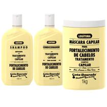 Kit Gota Dourada Tradicional Shampoo + Condicionador 300ml + Máscara 1Kg