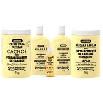 Kit Gota Dourada Tradicional Tratamento Completo Máscara + Creme Hidratante 1Kg