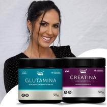 Kit Graciele Lacerda - Dupla Poderosa - Creatina 300g - 100% Pura e Glutamina 300g