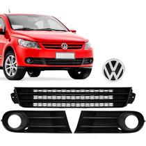 Kit Grade Central E Laterais Com Milha Parachoque Gol/voyage G5 + Emblema