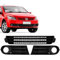 Kit Grade Central E Laterais Com Milha Parachoque Gol Voyage Saveiro G5 2009 Á 2012