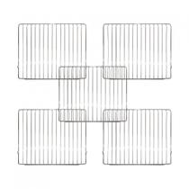 Kit Grade Cromada Para Fornos De Embutir 57 Litros - 5 Peças Prata Kit Grade Cromada Para Fornos De Embutir 57 Litros - 5 Peças Prata