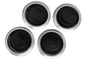 Kit Grade Difusor Ar Painel Prisma Celta 2008 09 10 11 Prata