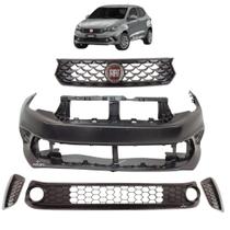 KIT Grade Emblema Parachoque Frente Fiat Argo 2017 2018 2022