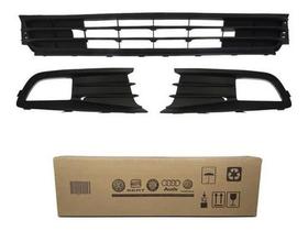 Kit Grade Inferior Parachoque Moldura Farol Milha Gol G6 Vw Kit Grade Inferior Parachoque Moldura Farol Milha Gol G6 Vw