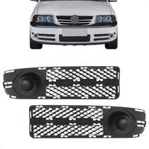Kit Grade Moldura Milha Gol G3 2003 2004 2005 Fase 2 Preto Sem Furo Kit Grade Moldura Milha Gol G3 2003 2004 2005 Fase 2 Preto Sem Furo