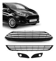 Kit grade new fiesta 2013/2015 sup+central molduras cinza Kit grade new fiesta 2013/2015 sup+central molduras cinza