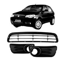 Kit Grade parachoque e milhas Palio Siena 2014 a 2016 Preto