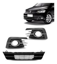 Kit Grade Parachoque Gol G7 2017 2018 Com Friso Cromado Preto Kit Grade Parachoque Gol G7 2017 2018 Com Friso Cromado Preto