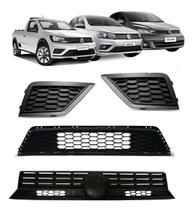Kit Grade Parachoque Gol G8 2018 19 20 21 22 2023 Sem Emblem Preto Kit Grade Parachoque Gol G8 2018 19 20 21 22 2023 Sem Emblem Preto