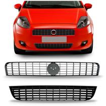 Kit Grade Punto 2007 2008 2009 2010 2011 Superior/Inferior Preta Kit Grade Punto 2007 2008 2009 2010 2011 Superior/Inferior Preta