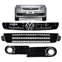 Kit Grade Radiador C/ Furo Aro Gol G5 2009 11 2012 + Emblema - Preta Kit Grade Radiador C/ Furo Aro Gol G5 2009 11 2012 + Emblema - Preta