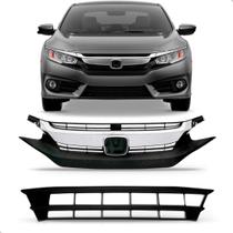 Kit Grade Superior e Inferior para Honda Civic 2017 a 2019 Kit Grade Superior e Inferior para Honda Civic 2017 a 2019