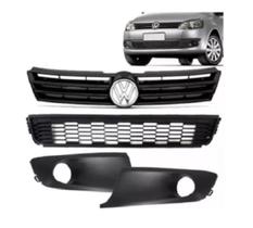 Kit Grade Superior + Inferior Milha Com Furo Fox 2010 A 2014