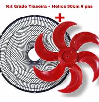 Kit Grade Traseira Mondial 50cm + 1 Hélice 50cm 6 Pas Vermelha Kit Grade Traseira Mondial 50cm + 1 Hélice 50cm 6 Pas Vermelha