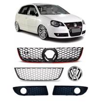 Kit Grades Parachoque Com Emblema Polo Gti 2007 2008 a 2011 Kit Grades Parachoque Com Emblema Polo Gti 2007 2008 a 2011
