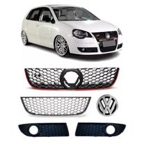 Kit Grades Parachoque Com Emblema Polo Gti 2007 2008 a 2011 Kit Grades Parachoque Com Emblema Polo Gti 2007 2008 a 2011