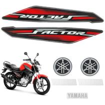 Kit Gráfico Adesivo Completo Factor 125i 2017 2018 Vermelho