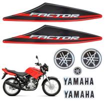 Kit Gráfico Adesivo Completo Ybr Factor 125 2014 Vermelho