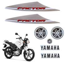 Kit Gráfico Adesivo Completo Ybr Factor 125 K1 2015 2016 Branco Kit Gráfico Adesivo Completo Ybr Factor 125 K1 2015 2016 Branco