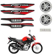 Kit Gráfico Adesivo Completo Ybr Factor 150 2017 Vermelho