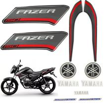 Kit Gráfico Adesivo Completo Ys Fazer 150 Ed 2014 2015 Preto