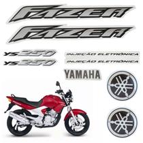 Kit Gráfico Adesivo Completo Ys Fazer 250 2005 2006 Vermelho Kit Gráfico Adesivo Completo Ys Fazer 250 2005 2006 Vermelho