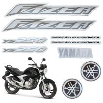 Kit Gráfico Adesivo Completo Ys250 Fazer 250 2005 2006 Preto Kit Gráfico Adesivo Completo Ys250 Fazer 250 2005 2006 Preto