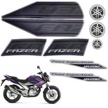 Kit Gráfico Adesivo Completo Ys250 Fazer 250 2011 Roxo - MOTORYAMA