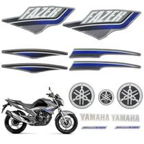 Kit Gráfico Adesivo Completo Ys250 Fazer 250 Flex 2015 Preto