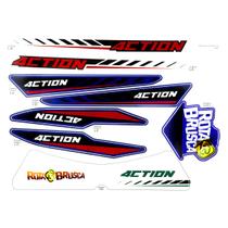 Kit Gráfico Adesivos Take Carenagem Plástico Biker 4ction Honda CRF 230