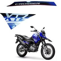 Kit grafico tomada de ar esq. azul xtz 150 crosser 2021 2022 - Yamaha