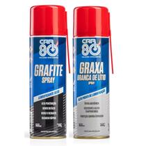 Kit Grafite E Graxa Branca De Lítio Spray Car80 Kit Grafite E Graxa Branca De Lítio Spray Car80