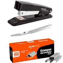 Kit Grampeador + 5000 Grampos Galvanizados + Extrator Jocar Office