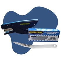 Kit Grampeador Alicate Metal Com 5000 Grampos e Mais Extrator Tipo Espátula