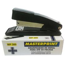 Kit Grampeador Grampo Extrator Preto Até 20 Fls 5000 Grampos