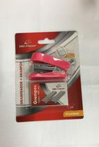 Kit Grampeador + Grampos 24/6 e 26/26 colorido
