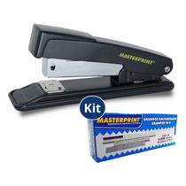Kit Grampeador Metal Pequeno com Caixa 5000 Grampos Galvanizado 26/6 Resistente Durável uso Profissional ou Pessoal