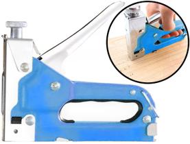 Kit Grampeador Profissional Para Tapeçaria 3 Em 1 + 200 Grampos 6mm A 8mm Bramix