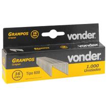 Kit Grampo para Grampeador 16 mm GPE916 Bateria/Elétrico 3 Caixas de 1000 UN cada - VONDER